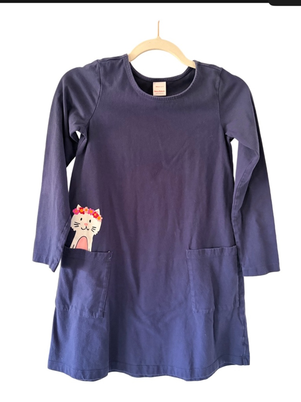 Hanna Andersson cat dress pocket‎ size 10
Cotton